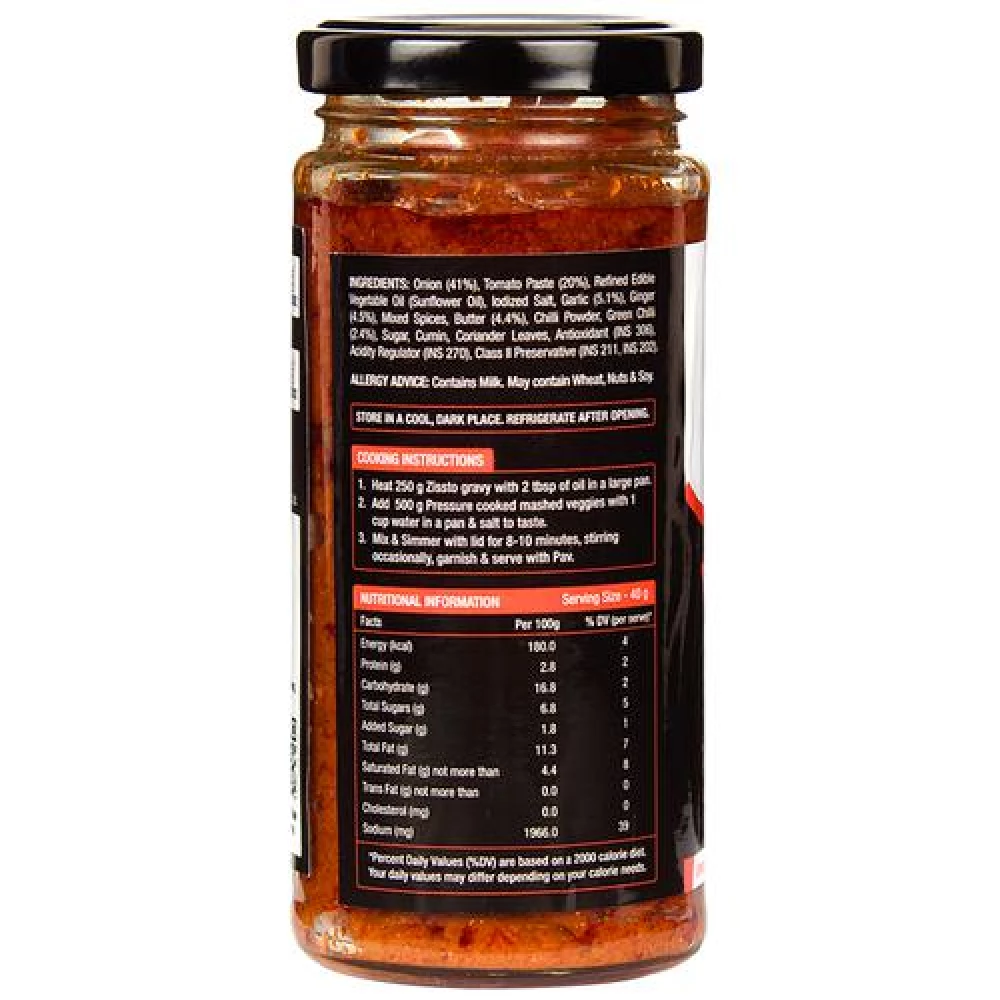 Zissto Pav Bhaji Sauce, 250 g-6.webp